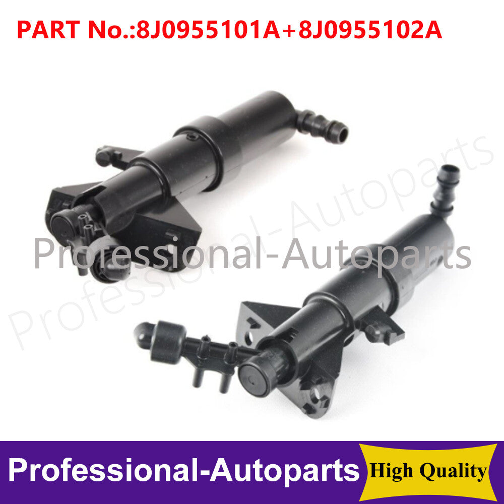 ya 7 6.11 1Pair Headlamp Washer Jet Nozzle Left&Right Fit For 2007-2014 for Audi TT