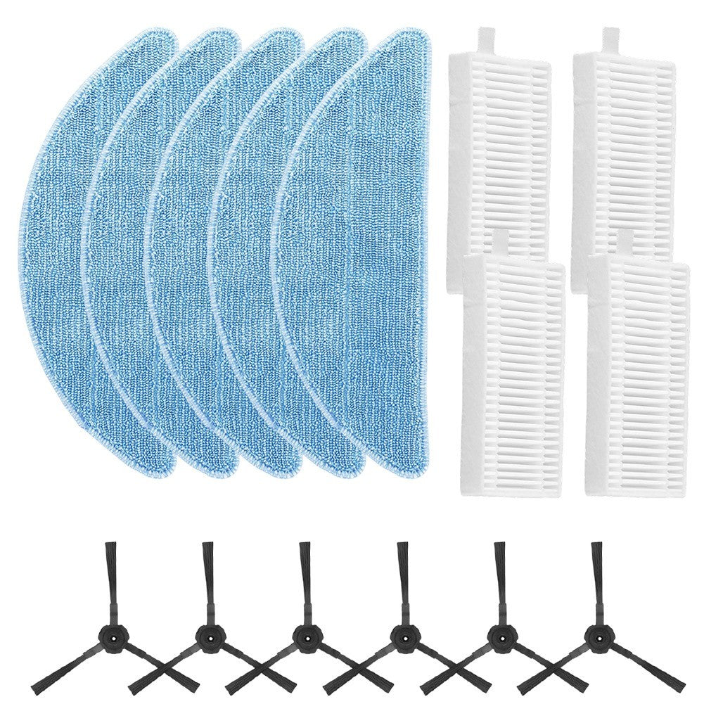 ya 25 For ILIFE A12 Pro Vacuum Side Brush Filter Replacement Parts Set