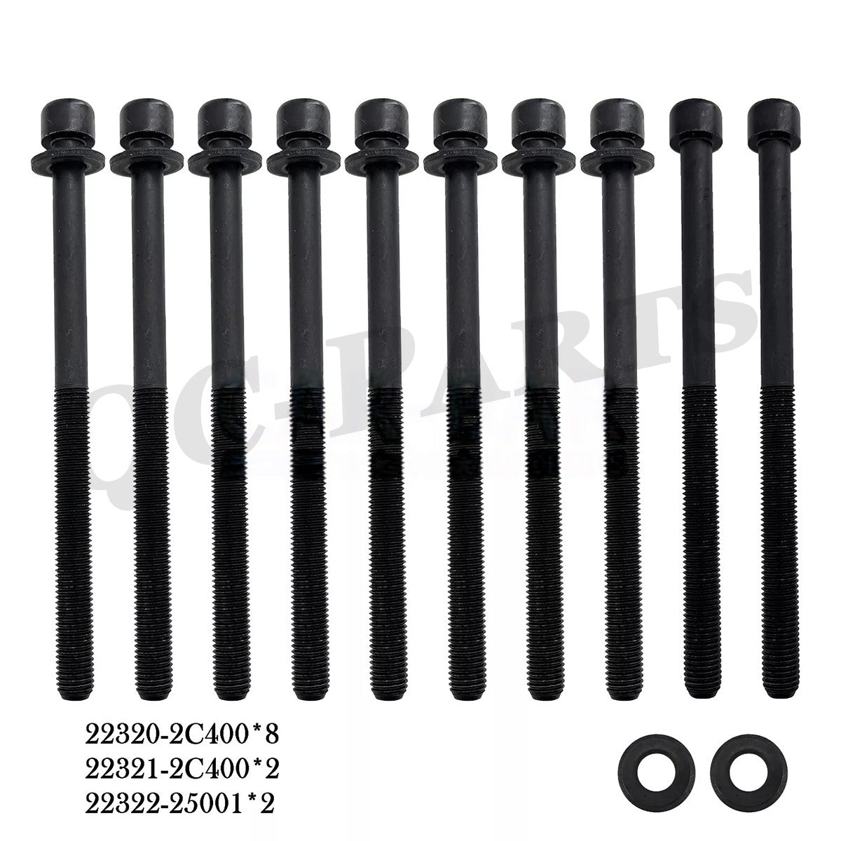 ya 5 8.7 G4KJ engine cylinder head bolts 22320-2C400 are suitable for Hyundai for Kia 2.0L and 2.4L engines.