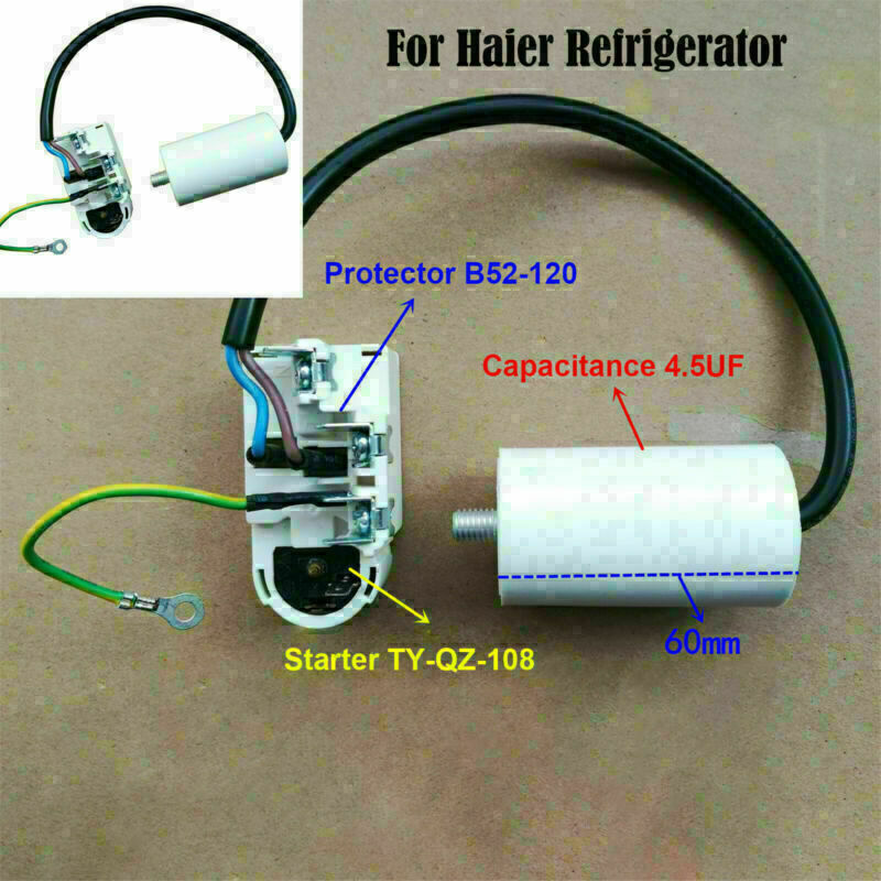 ya 26 For Reigerator Starter Protor TY-QZ-108 Compressor Relay+Capacitor