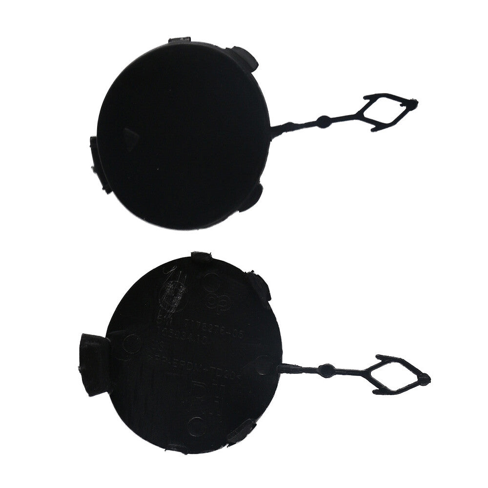 ya 27 6.18 2X Front Bumper Tow Eye Hook Cover Cap Left+Right Unpainted For X6 E71 2008-2011