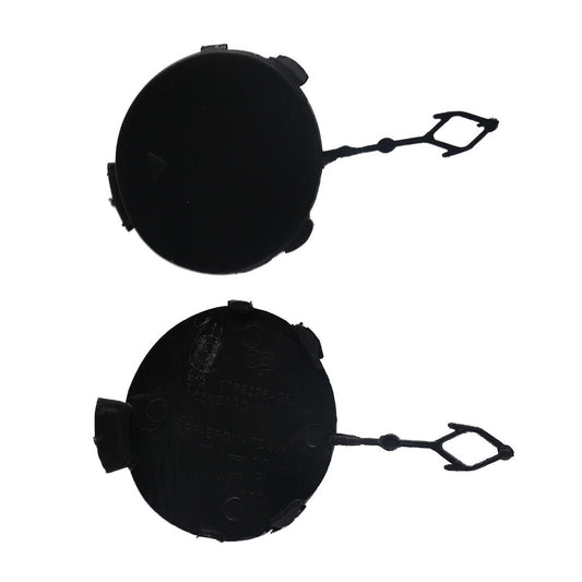 ya 27 6.18 2X Front Bumper Tow Eye Hook Cover Cap Left+Right Unpainted For X6 E71 2008-2011