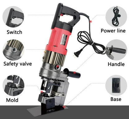 ya 26 High-power Portable Angle steel Punching Machine U-type Steel Plate Hole Puncher