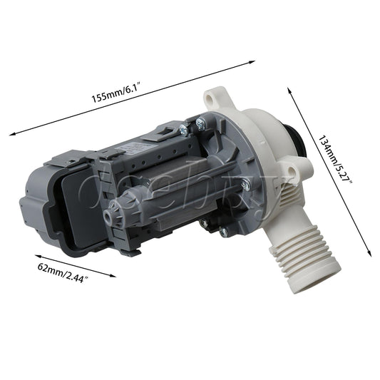ya 26 2 Pieces Washer Water Drain Pump Replacement for 7MMVWC200YW0 W10276397