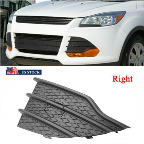 ya 3 6.23 Insert the right black grille into the front bumper cover of the car suitable for Ford Escape 2013-2016