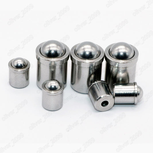 304 Stainless Steel Spring Ball Head Plunger Locating Bead Without Thread M3-M12