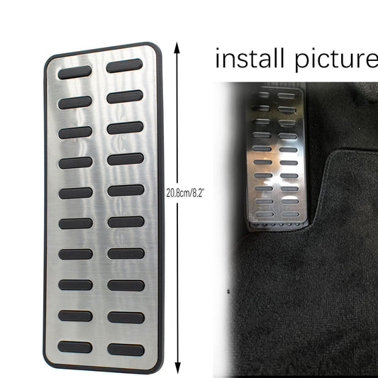 ya 9 6.5.2 for Hyundai for Kia Foot Rest Pedal 304 SS Footrest Stainless Car Non-slip