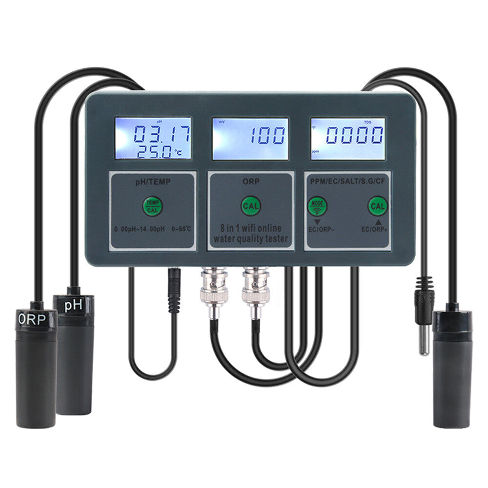 ya 26 8 in 1 Water Quality Tester PH CF ORP for Fish Tank Aquariums Online Monitoring