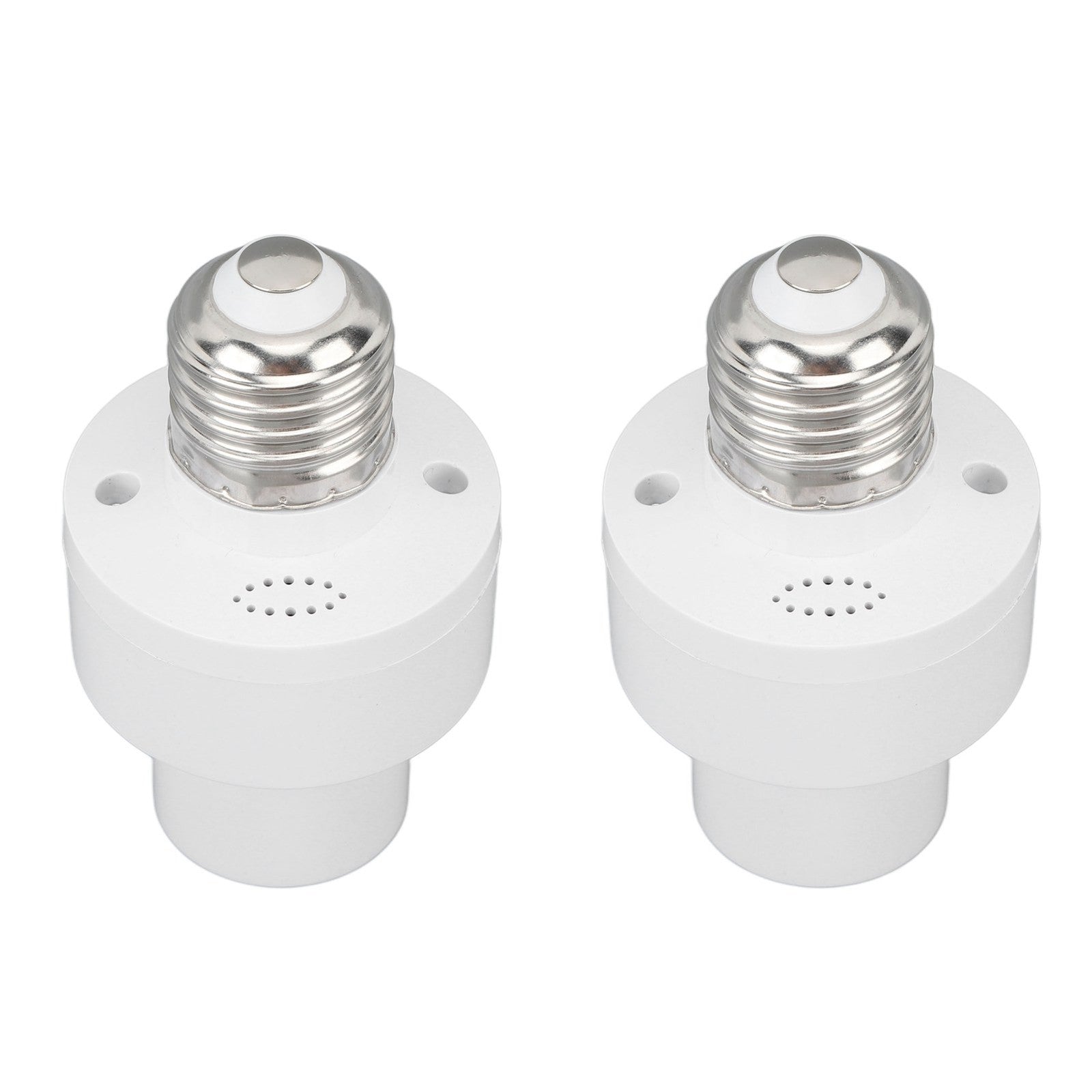 ya 14 ? White 2PCS Smart Light Bulb Socket Wireless Control Lamp Holder Voice