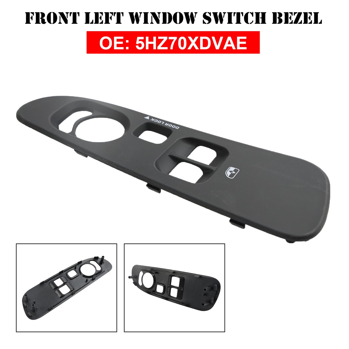 ya 1 8.5.1 Front Left Window Switch Bezel for Dodge for Ram 1500 2005-2009 5HZ70XDVAE #1