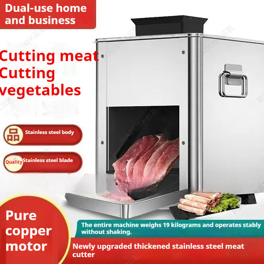 850W Commercial Electric Meat Cutter Slicer Shredding Cutting Machine Kitchen