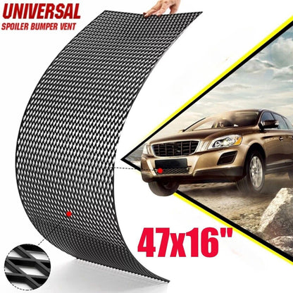 ya 11 10.28 Universal ABS 47''x16'' Car Racing Honeycomb Mesh Grill Spoiler Bumper Vent