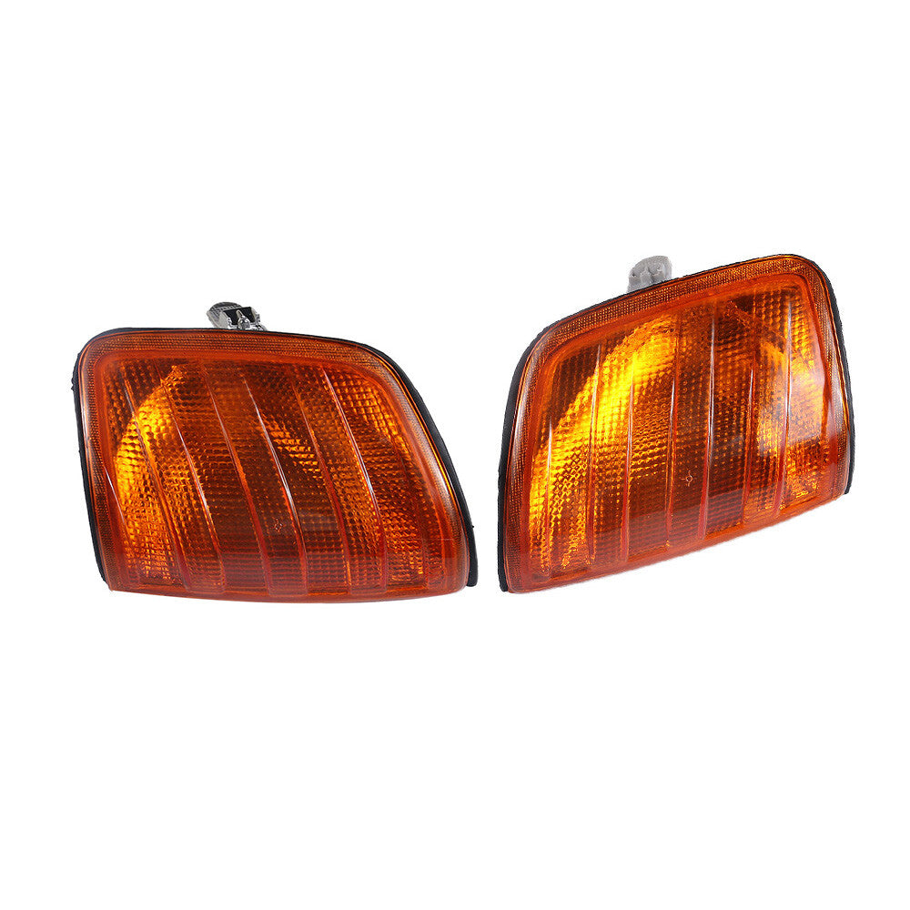 ya 3 6.25.3 Fit for Mercedes E-Class W124 Front LH & RH Amber Corner Lights Turn Signal Lamp