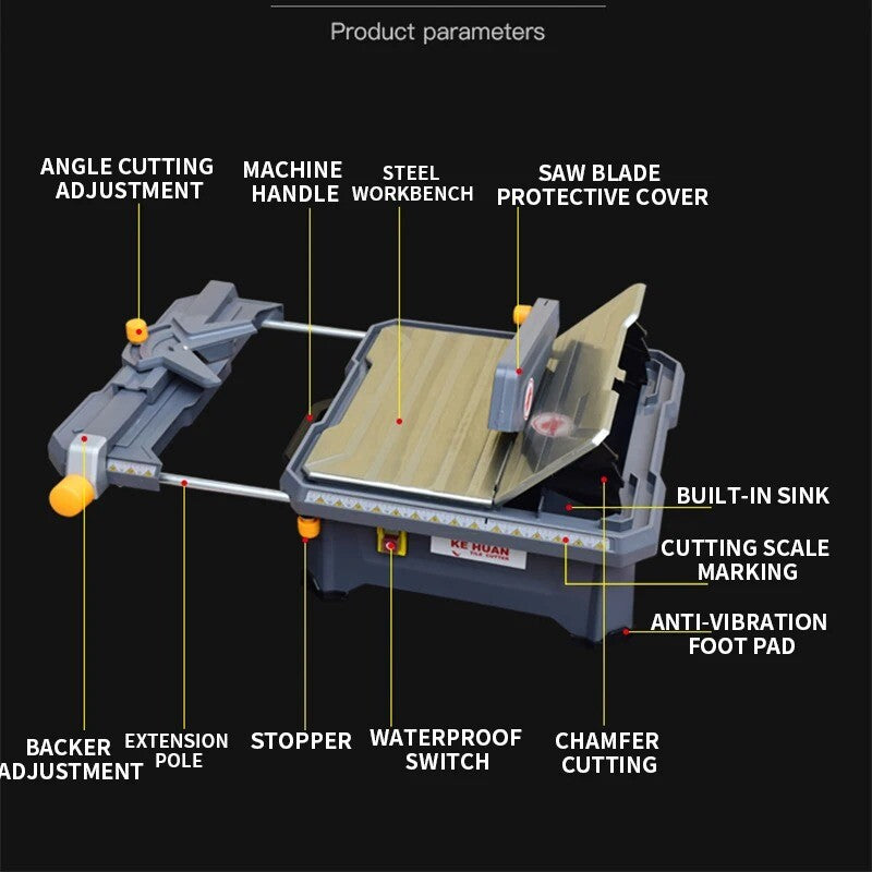 ya 25 Desktop Ceramic Tile Cutter 650W Household Multifunctio l 45¡ã Chamfer Cutter