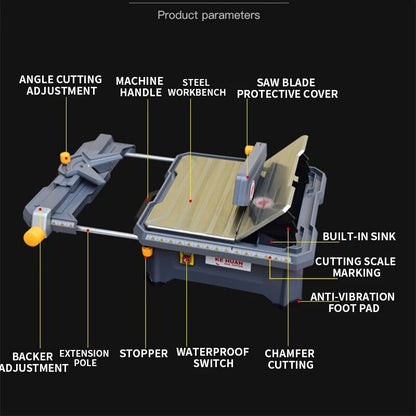 ya 25 Desktop Ceramic Tile Cutter 650W Household Multifunctio l 45¡ã Chamfer Cutter