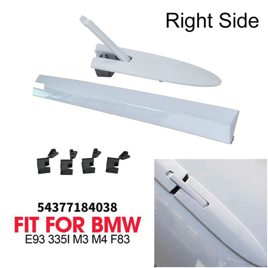 ya 4 6.17 Complete Right Convertible Roof Top Hinge Cover Set for 3 & 4 Series