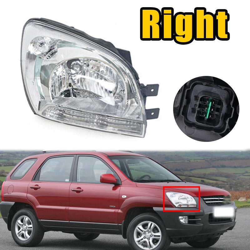 ya 10 5.28.2 1Pcs for Kia Sportage 2005-2008 Right Headlights Running Lights Headlights