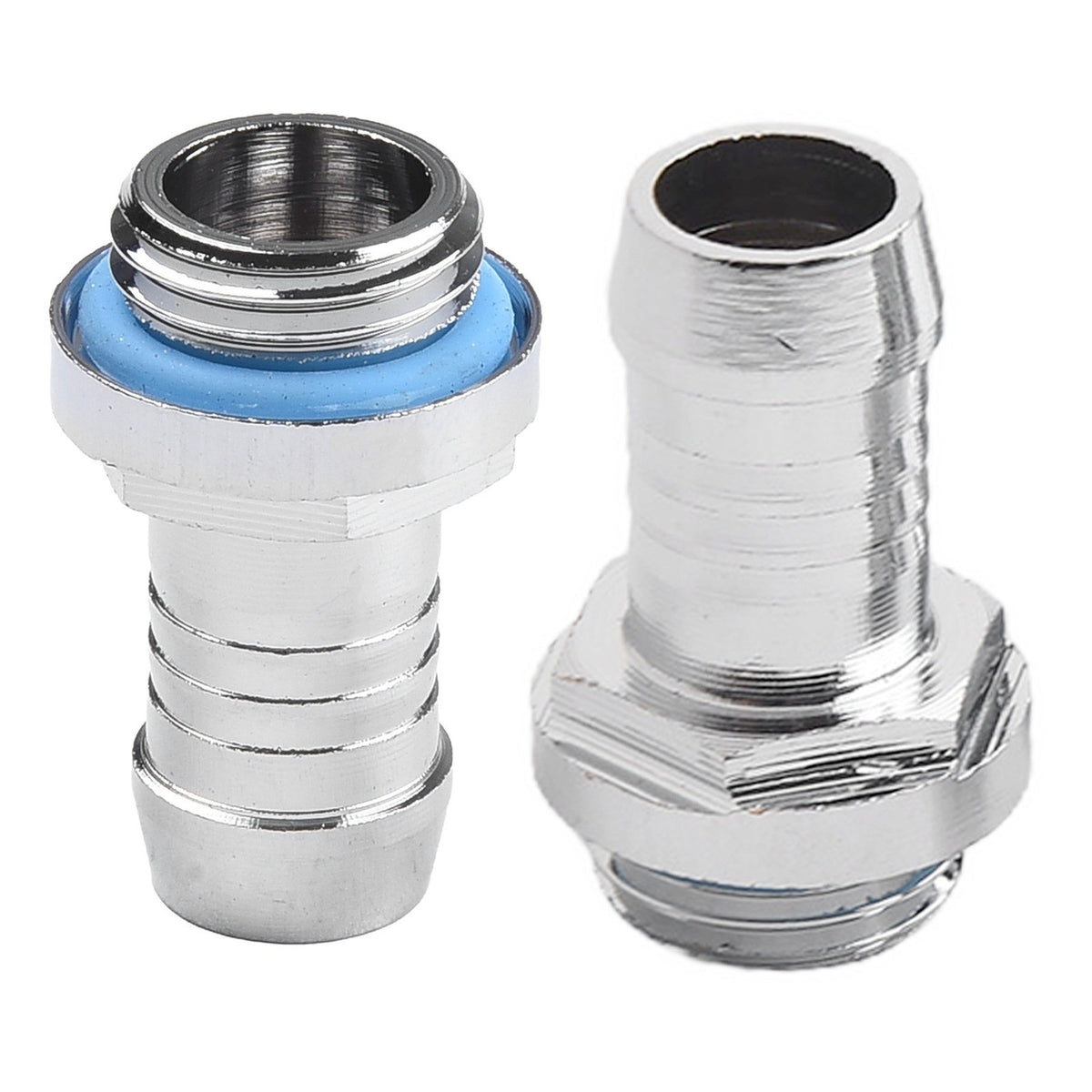 ya 15 10.20 Chrome Plated Water Cooling Barb Fitting for Efficient Connections 6PC Set