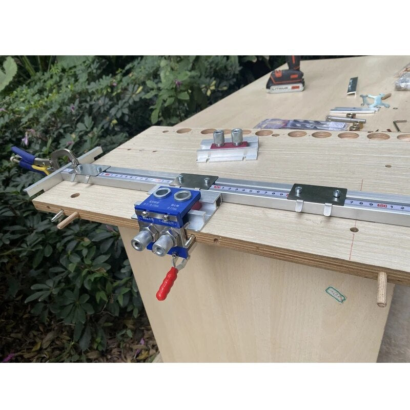 ya 17 3-in-1 Hole Opener Drilling Jig Woodworking Drilling and Positioning Leaner