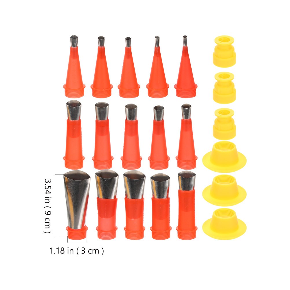ya 14 Stainless Steel Silicone Nozzle Tool Set Caulk Tip Caulking Sealant
