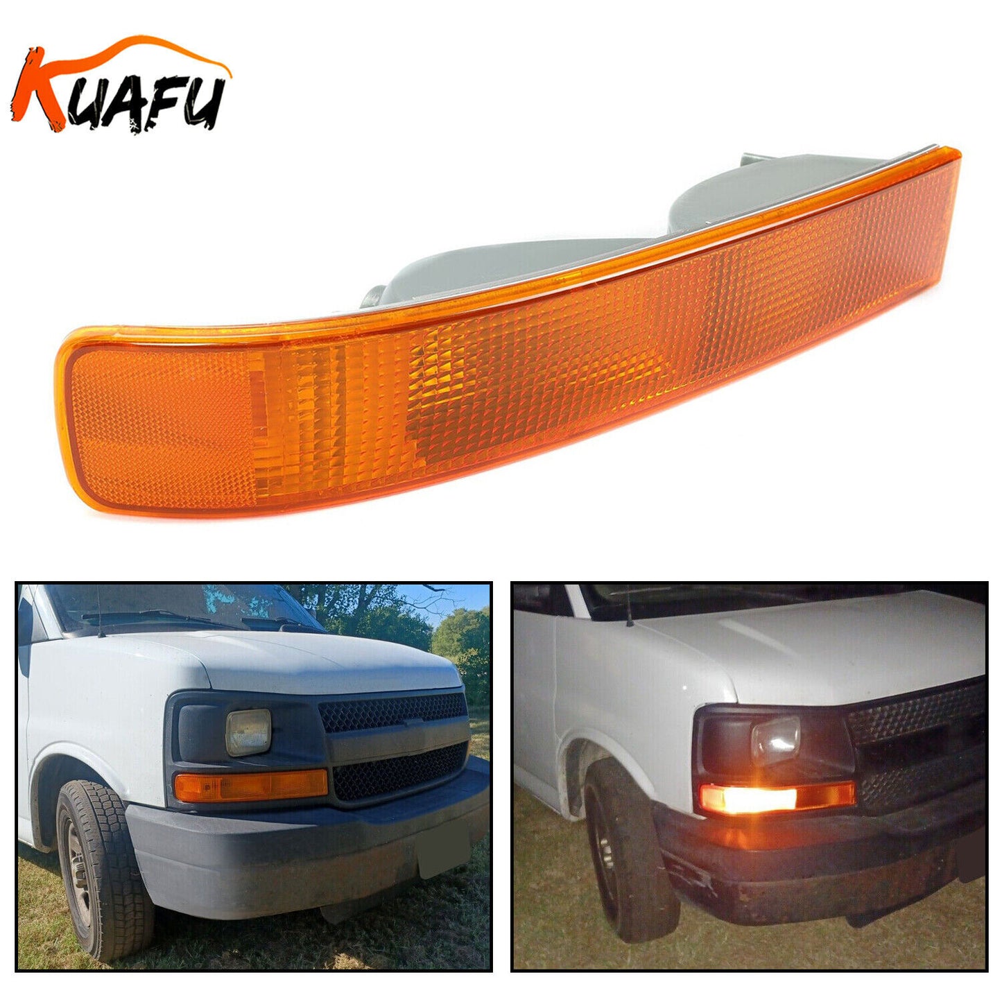 ya 4 6.17.2 Turn Signal Side Marker Parking Light Lamp RH Right for 03-22 for Chevy for GMC Express