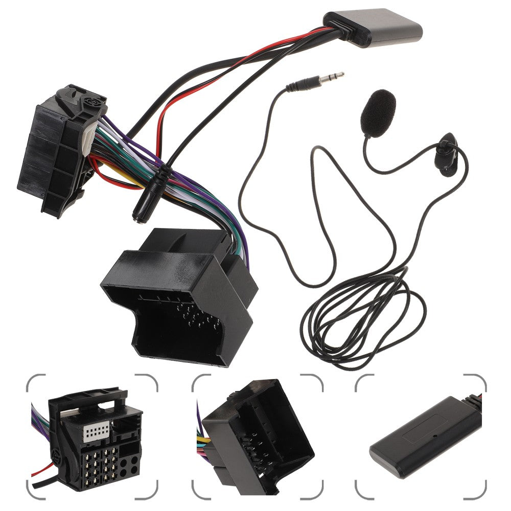 ya 5 8.7 AUX Music for Audio Line Car Amplifier Wiring Kits Stereo Harness Adapter