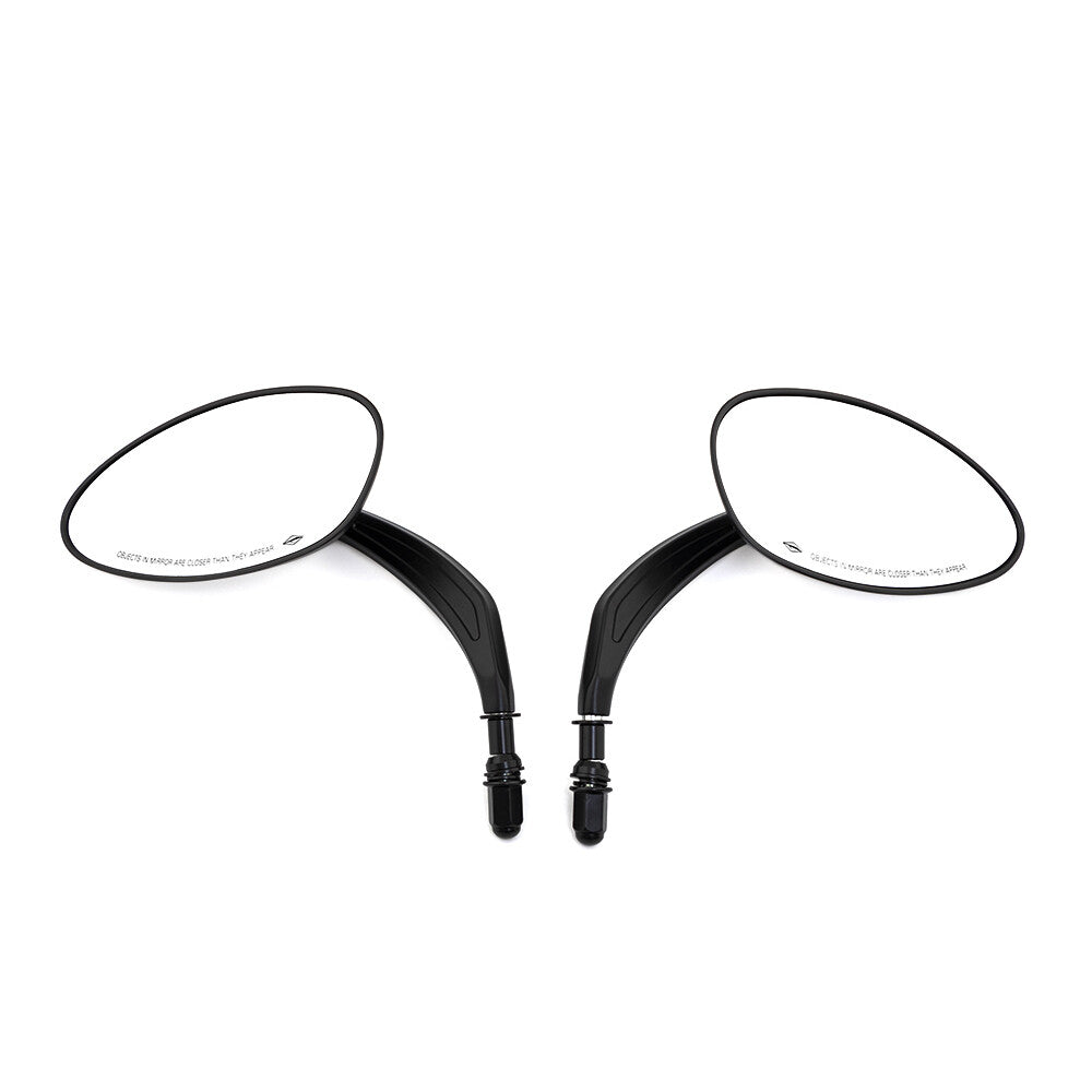 ya 4 6.21 Black Oval Rearview Side Mirror for Harley Sportster 1200 883 Dyna Street Bob