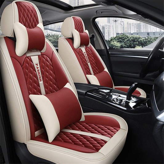 ya 12 5.22 5- for SEAT er universal luxury for Maserati red polyurethane synthetic leather car for SEAT cover cushion with pillow