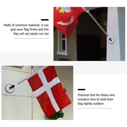 ya 5 8.7 Flag Pole Base Suction Cup Holder Metal Classroom Flagpole