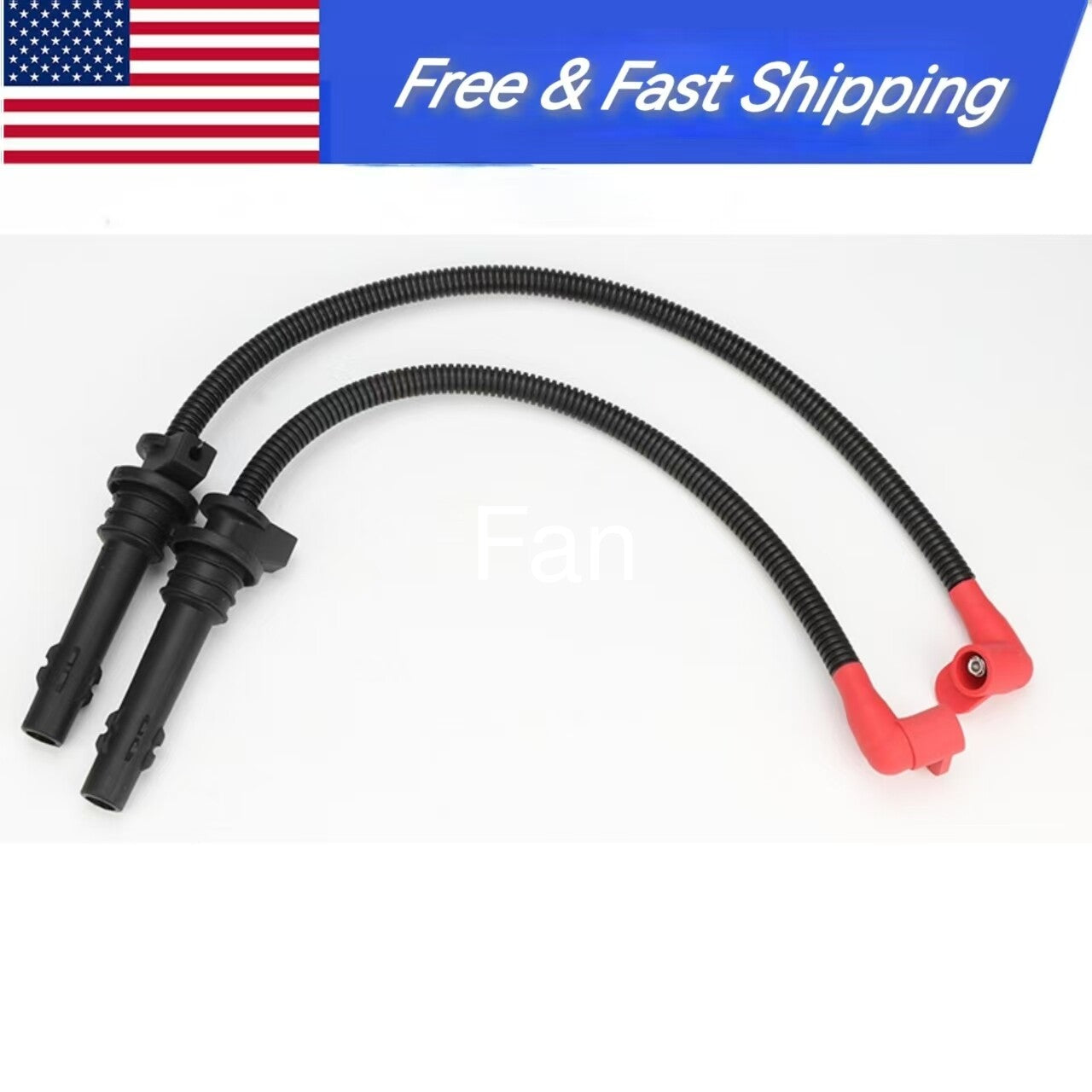 ya 2 7.14 Ignition Coil Spark Plug Caps w/ Wires for Polaris RZR 900 1000 XP Turbo RS1 -f
