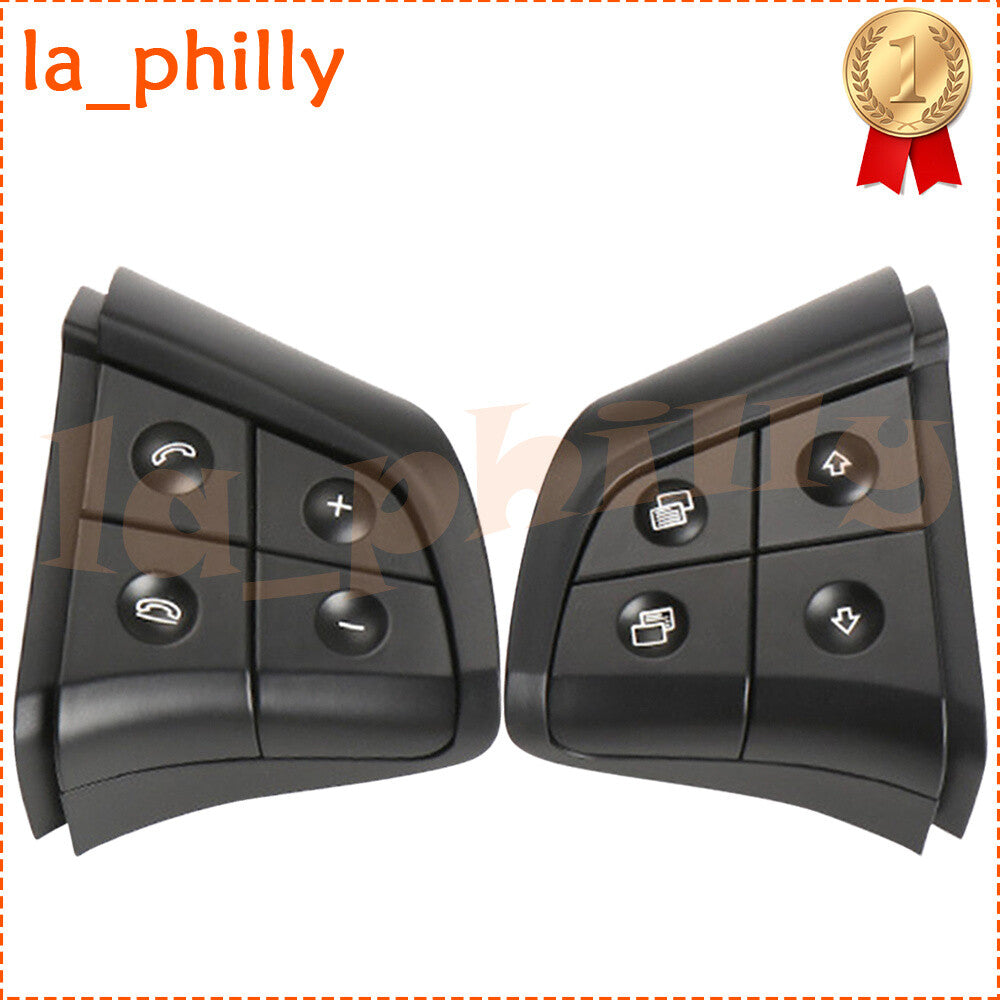 ya 13 1 Pair Fit for Mercedes-Benz W164 W251 W245 Steering Wheel Switch 4 Button Black