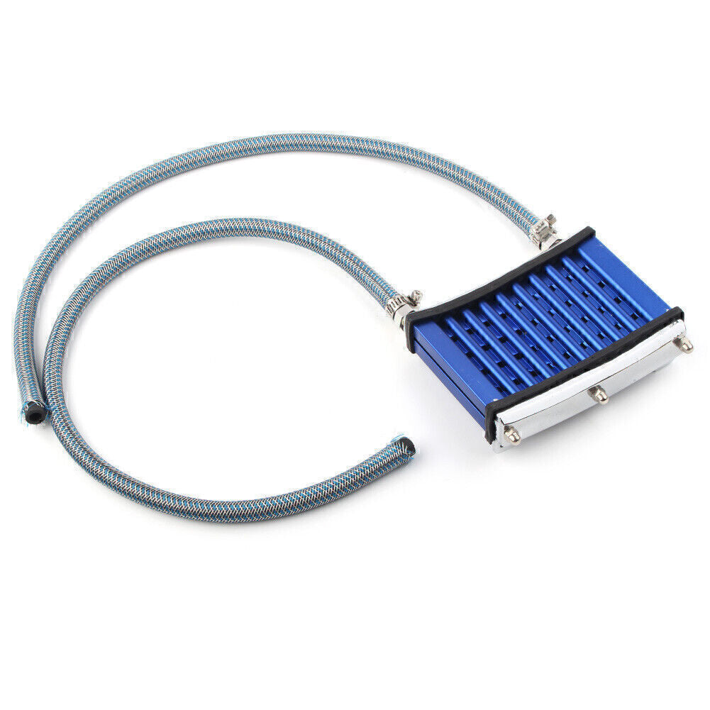 ya 5 8.7 For 125cc 140cc 150cc Motor Dirt Pit Bike ATV Blue Oil Cooler Cooling Radiator