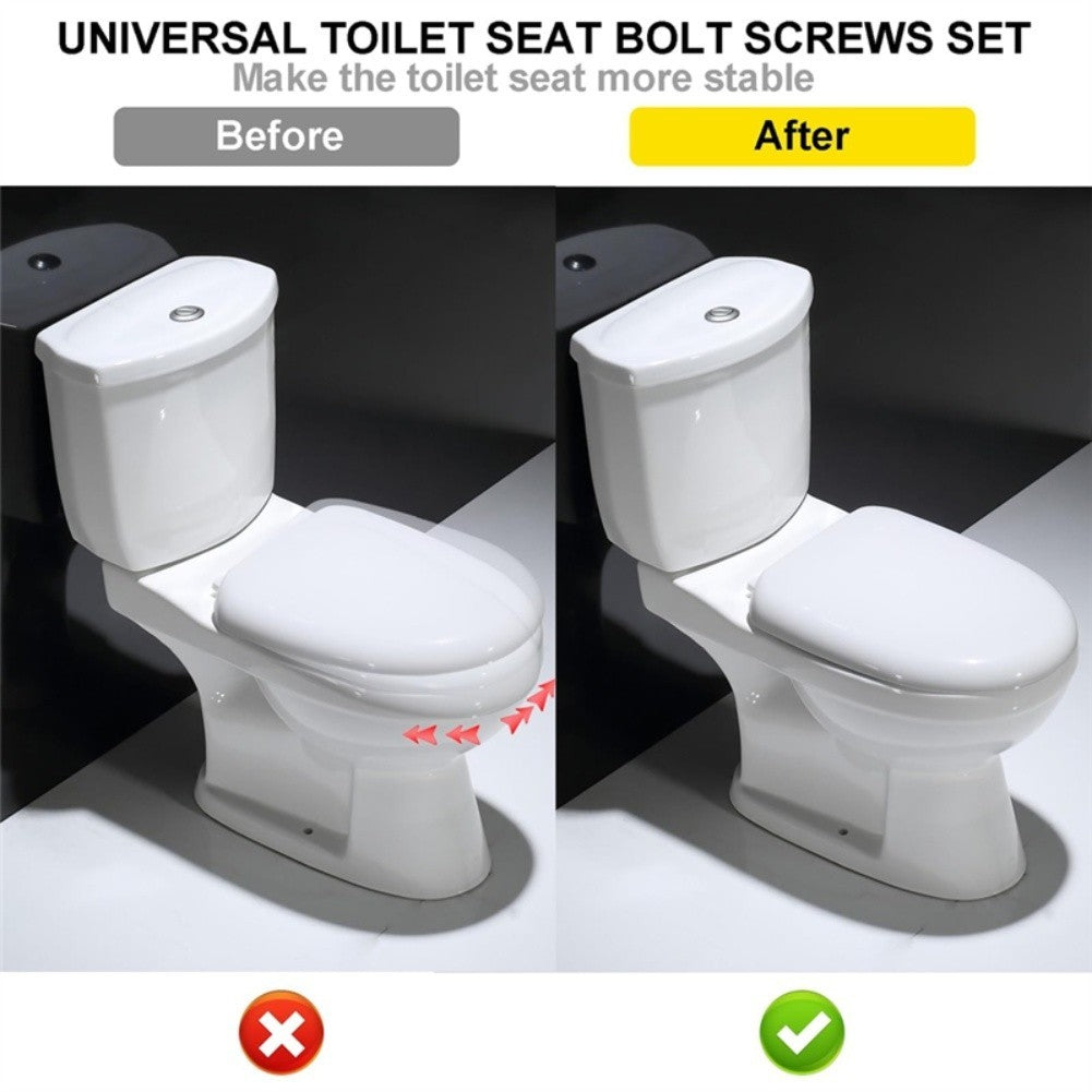 ya 14 Metal Toilet Tank Bolt Kit Fixing Screws for Secure Toilet Cover Installation