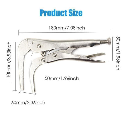 ya 25 Vice Grip Plier Wrench 90 Bent Nose Locking Pliers Crimping Steel