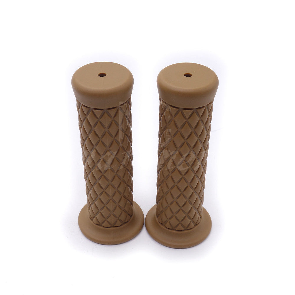 ya 5 8.7 7/8 Vintage Rubber Handlebar Hand Grip For CG125 CB400 Bobber Cafe Racer Custom
