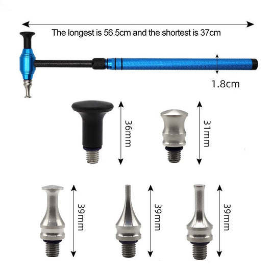 ya 2 6.29 Red car body dent removal and repair tools (using tap water paint- hammer pencil hail)