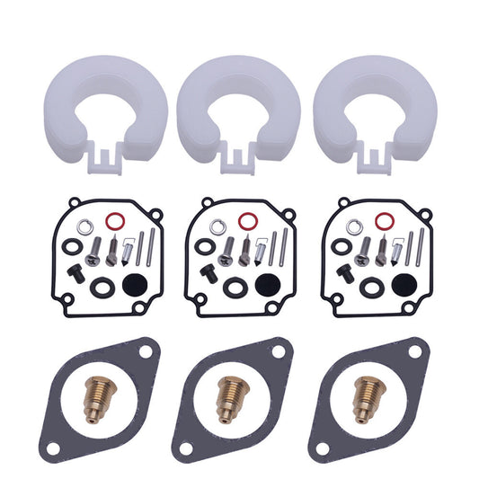 ya 3 6.25 3 Sets Carburetor Repair Kits for Yamaha Outboard 2T 75 85 90 HP 6H1-W0093-01-00