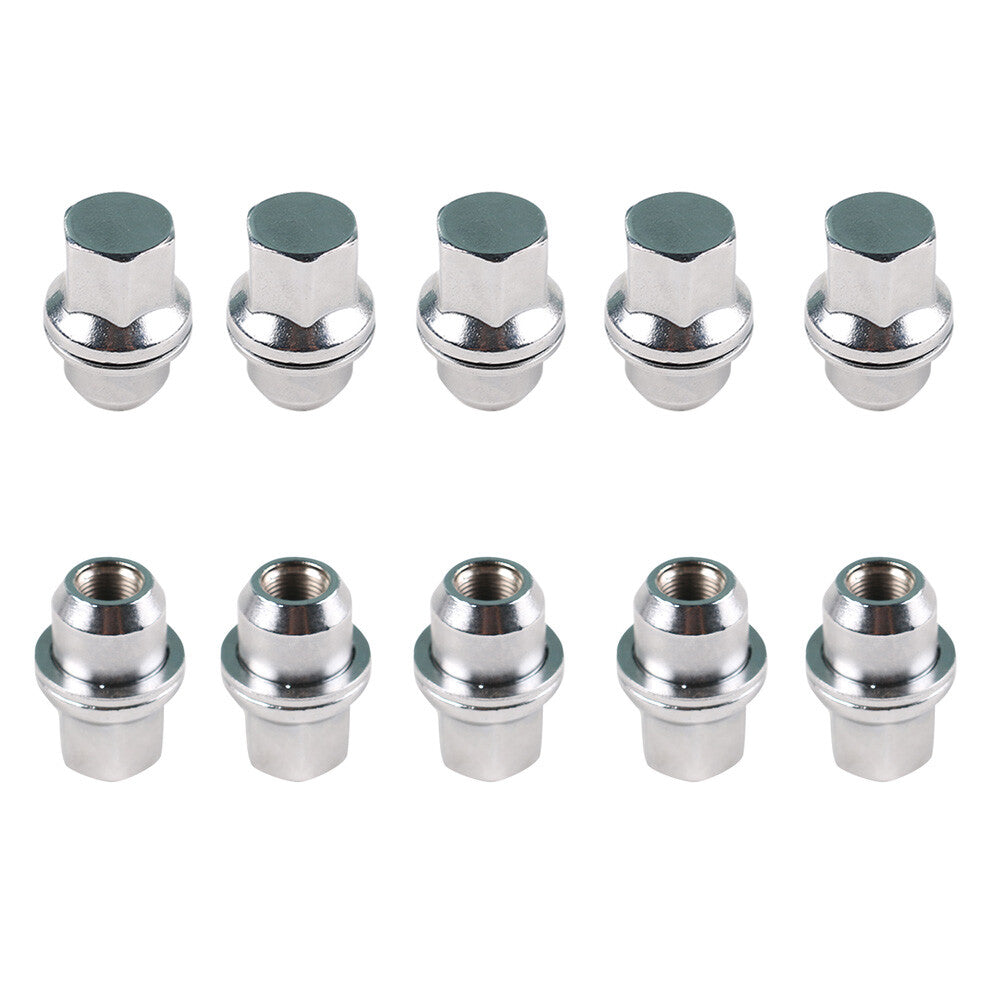 ya 5 8.7 10x Wheel Lug Nut Set 16mmX1.5 Fit for Land Rover for Range for Rover Discovery for Defender
