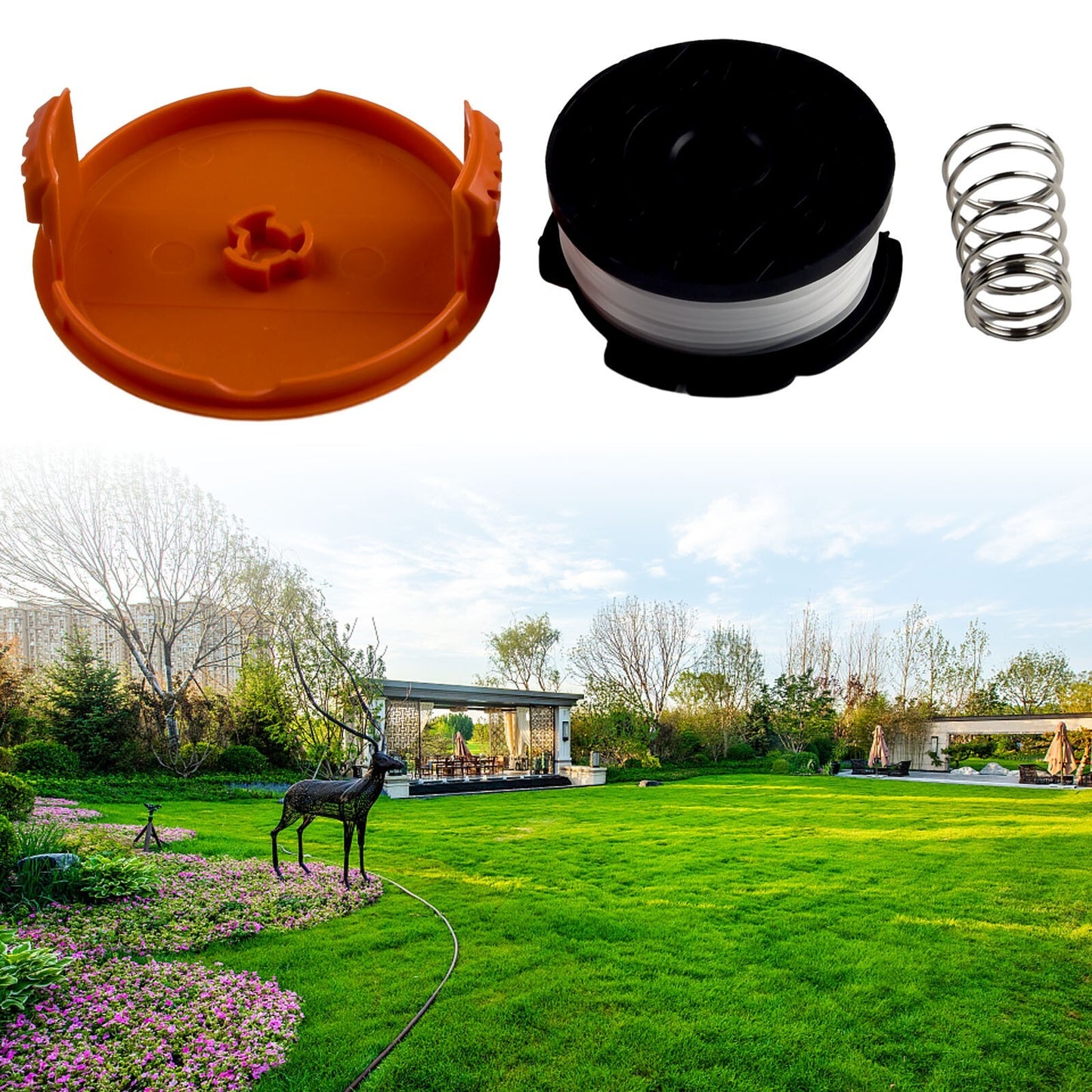 ya 17 Efficient Trimmer Line  Cap Replacement 30ft for Black Decker String Trimmers