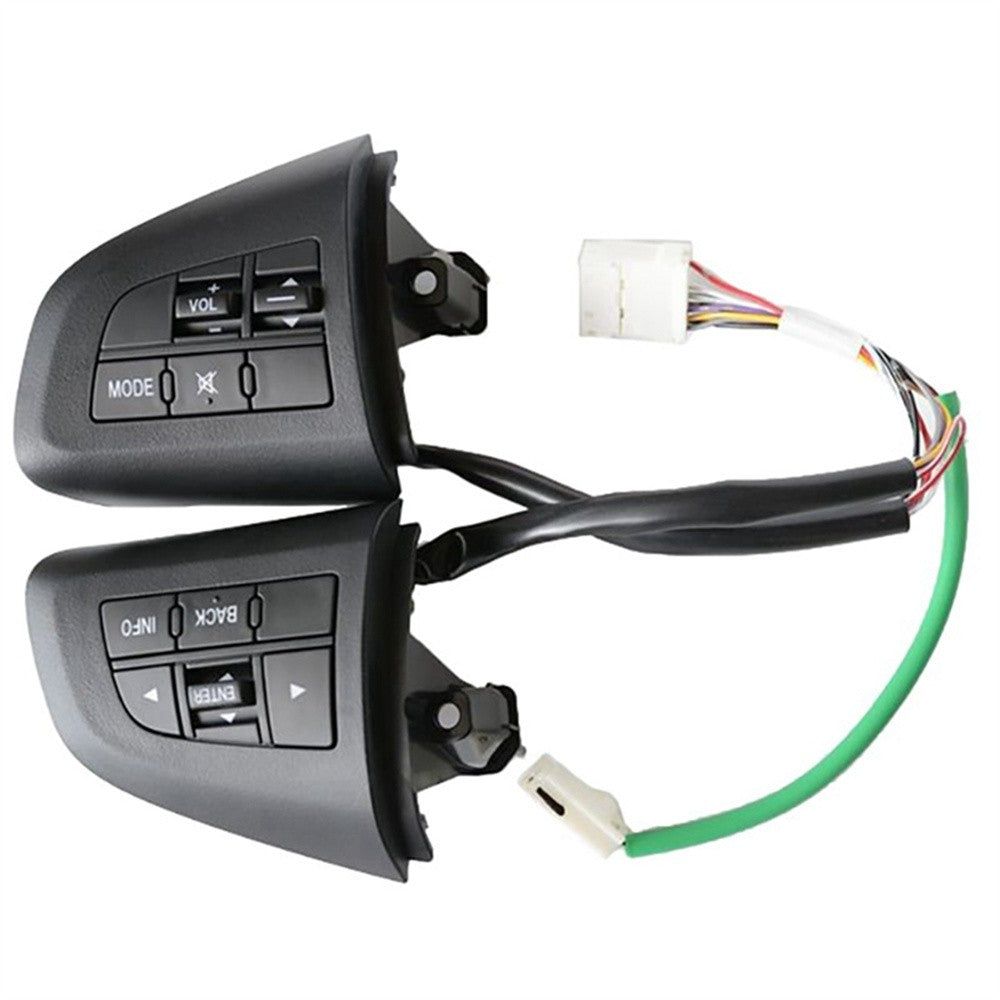 ya 13 5.27 Multi-Function Steering Wheel Switch Control Buttons Black for Mazda 3 5 CX-5/7