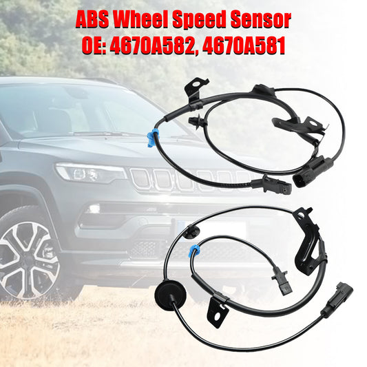 ya 1 8.5.2 2Pcs Rear Left&Right ABS Wheel Speed Sensor for Jeep Compassm Mk49 Patriotm Mk7