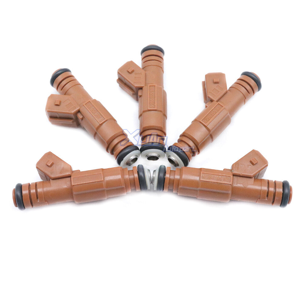 ya 1 8.5.1 0280155831 FUEL INJECTORS SET 5 PCS for VOLVO TURBO S70 V70 2.3 2.4 5CYL 99-06