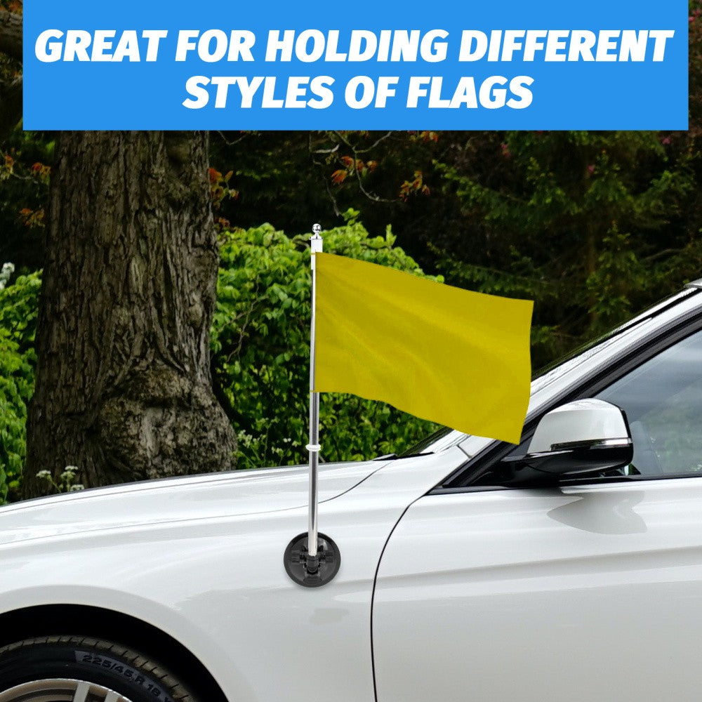ya 5 8.7 Flag Pole for Truck Suction Cup Flagpole Mount Car Holder