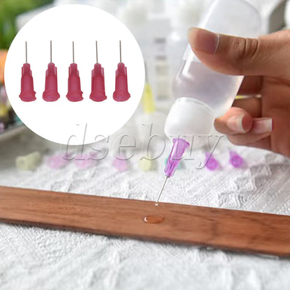 ya 14 200 Pieces Red Dispensing Blunt Tool 1/2 For Liquid Dispenser Adhesive Glue