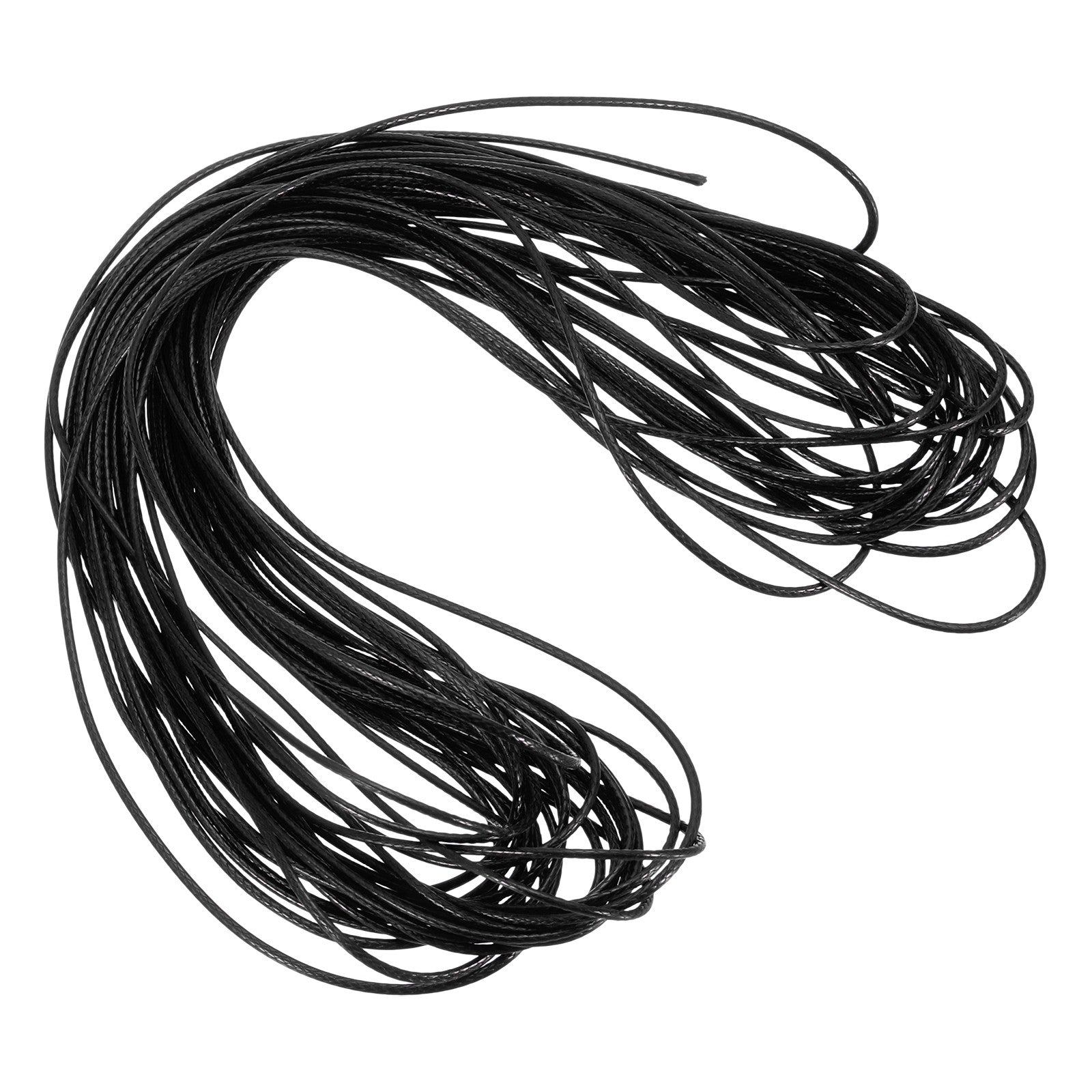 ya 5 8.7 Black 1mm Waxed Cord 11 Yard Wax Bead Thread String for Jewelry Make