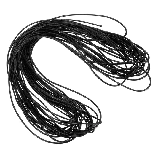 ya 5 8.7 Black 1mm Waxed Cord 11 Yard Wax Bead Thread String for Jewelry Make