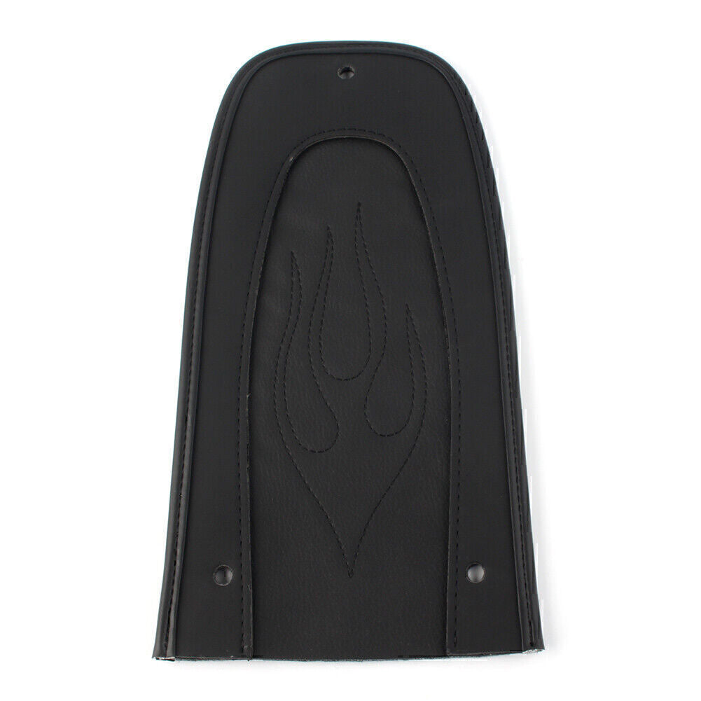 ya 5 8.7 Moto Drag Flame Stitch Leather Rear Fender Bib Fits for Harley Touring 1997-17 Black
