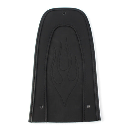ya 5 8.7 Moto Drag Flame Stitch Leather Rear Fender Bib Fits for Harley Touring 1997-17 Black