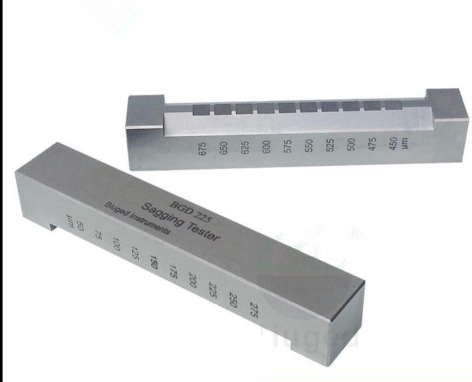 Flow Hanging Tester Stainless Steel Color Paint Coating Sagging Tester 50-275Ã×m