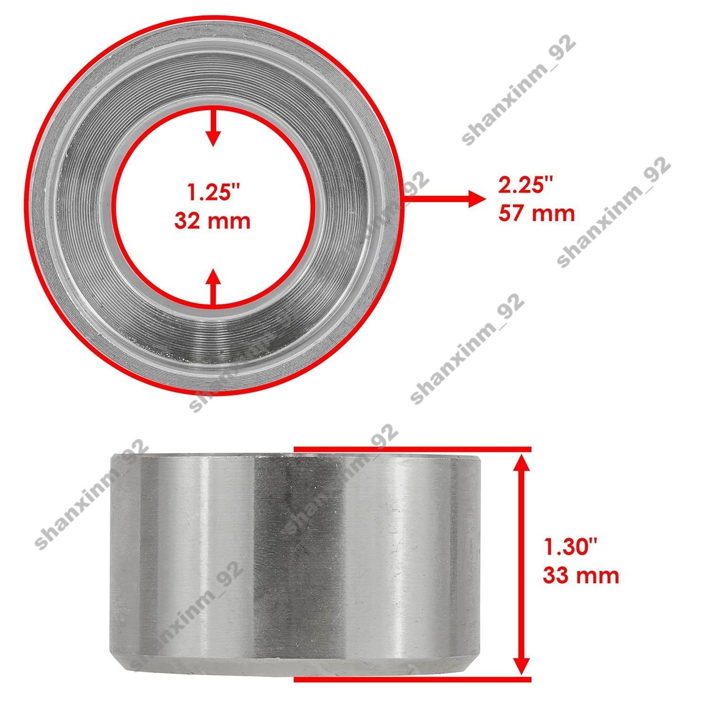 ya 1 7.6 Caltric Primary Clutch One Way Bearing Washer and Spacer for Polaris 1520231